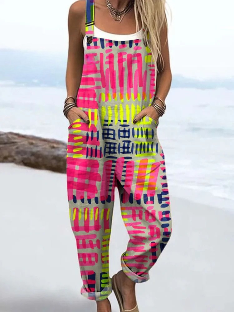 Vintage Colorful Jumpsuit