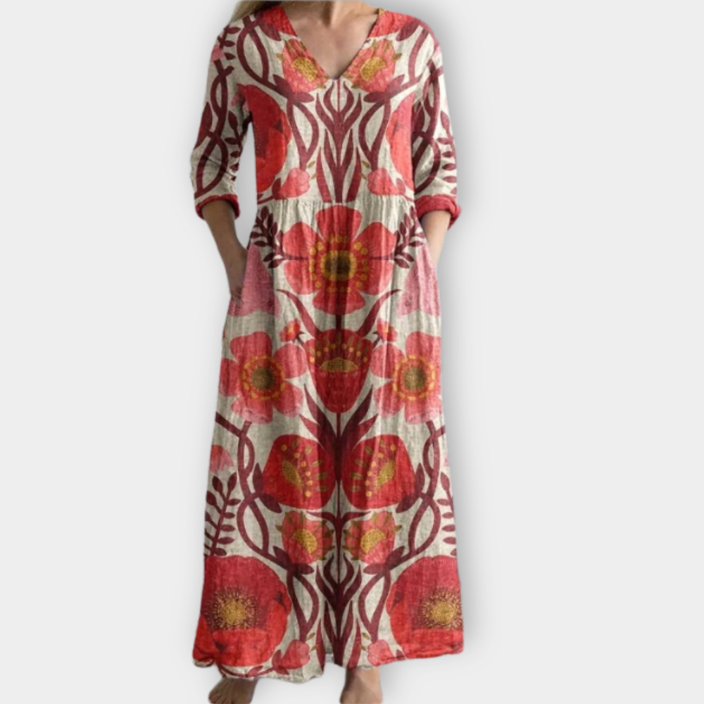 Adelgundis | Boho Maxi Dress