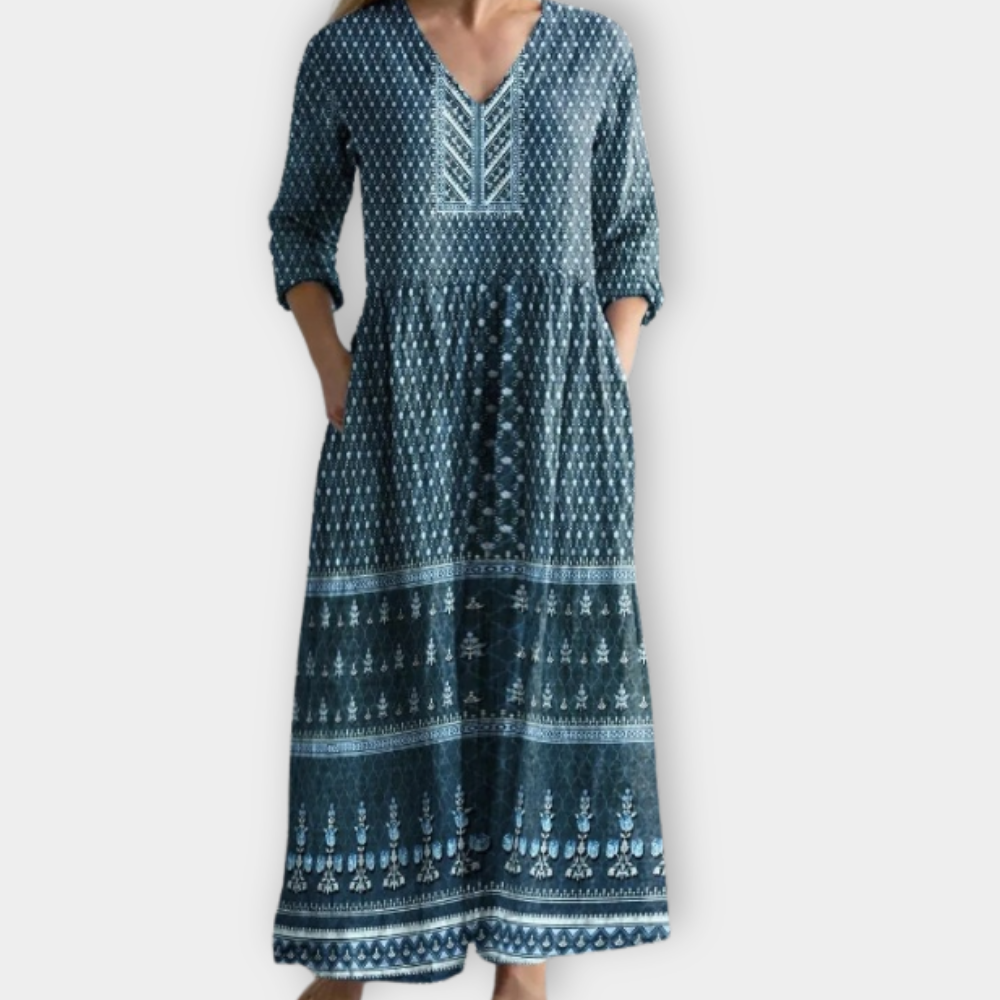 Oswina | Boho Maxi Dress