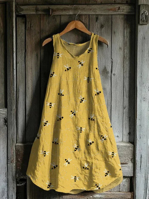 Golden Gum Bloom | American Retro Dress