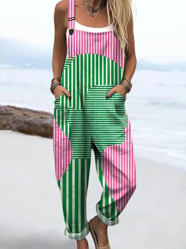 Vintage Colorful Jumpsuit