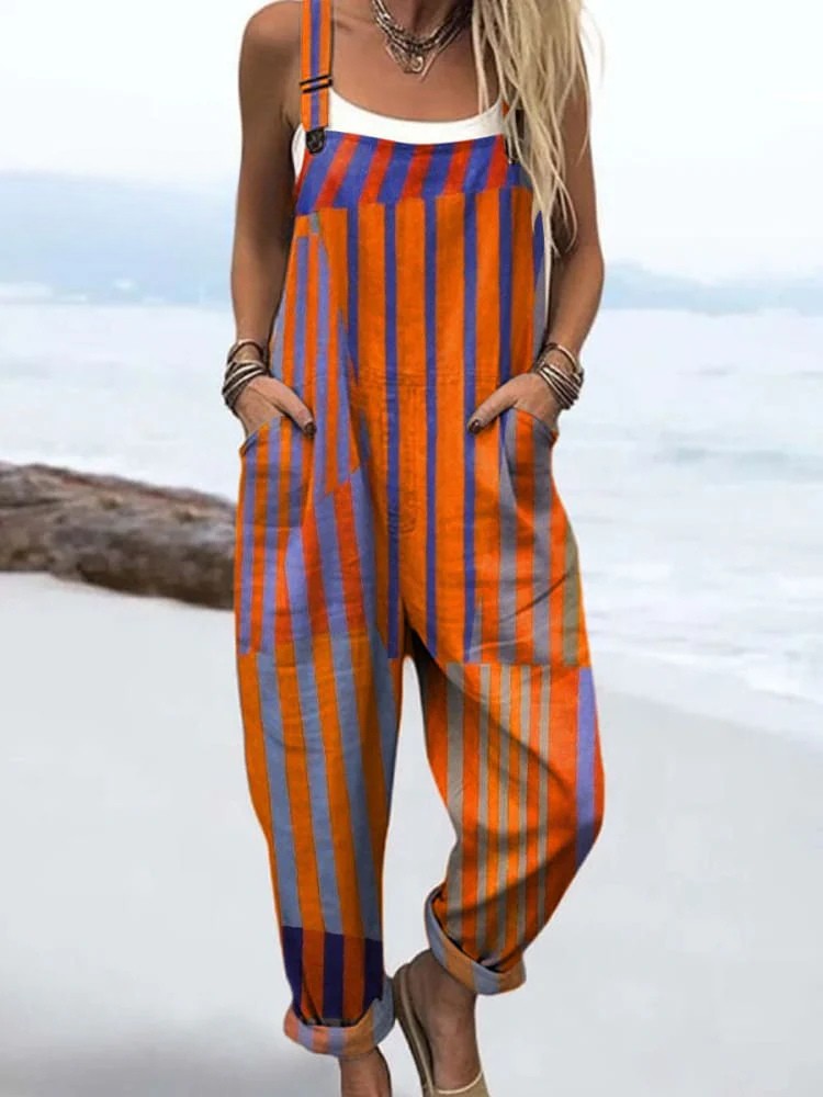 Vintage Colorful Jumpsuit