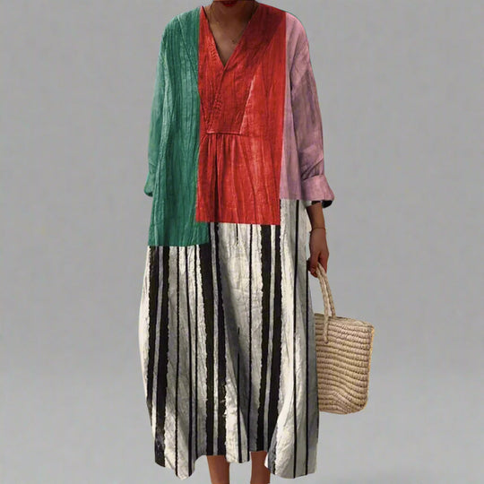 Lily | Block Stripe Chic Dress
