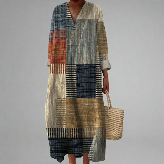 Georgia | Textured Patch Chic Dress