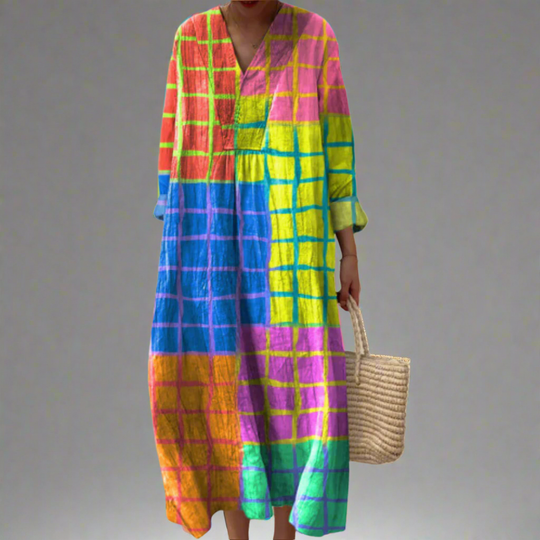 Harper | Colour Grid Chic Dress