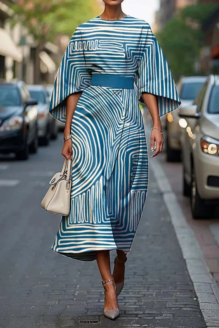 Olivia | Aimi Maze Wave Dress