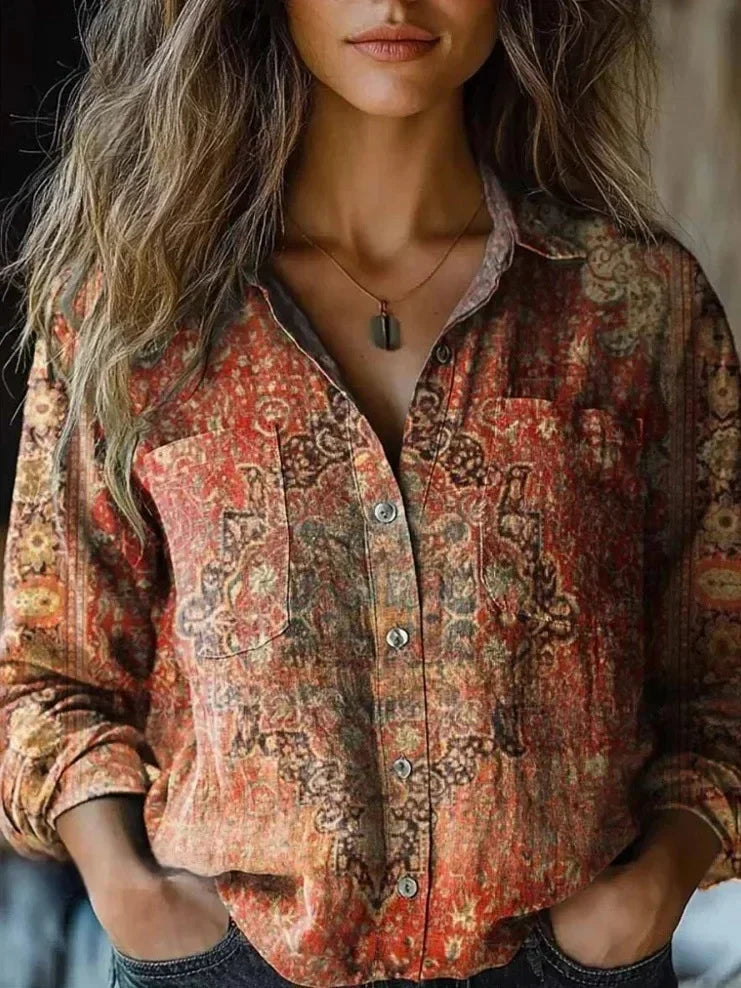 Kaelira - Bohemian Vintage Blouse