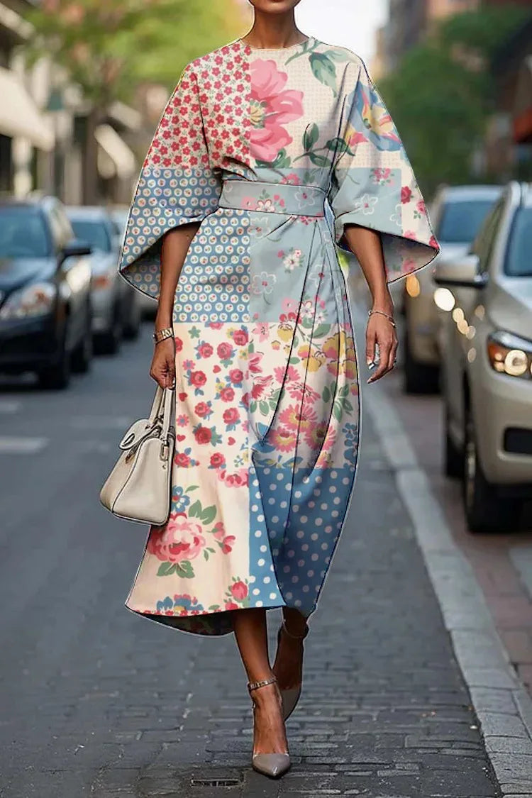 Olivia | Patch Bloom Dress