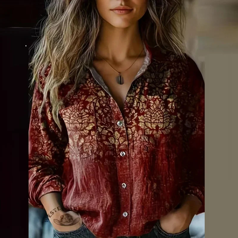 Bravina - Bohemian Vintage Blouse