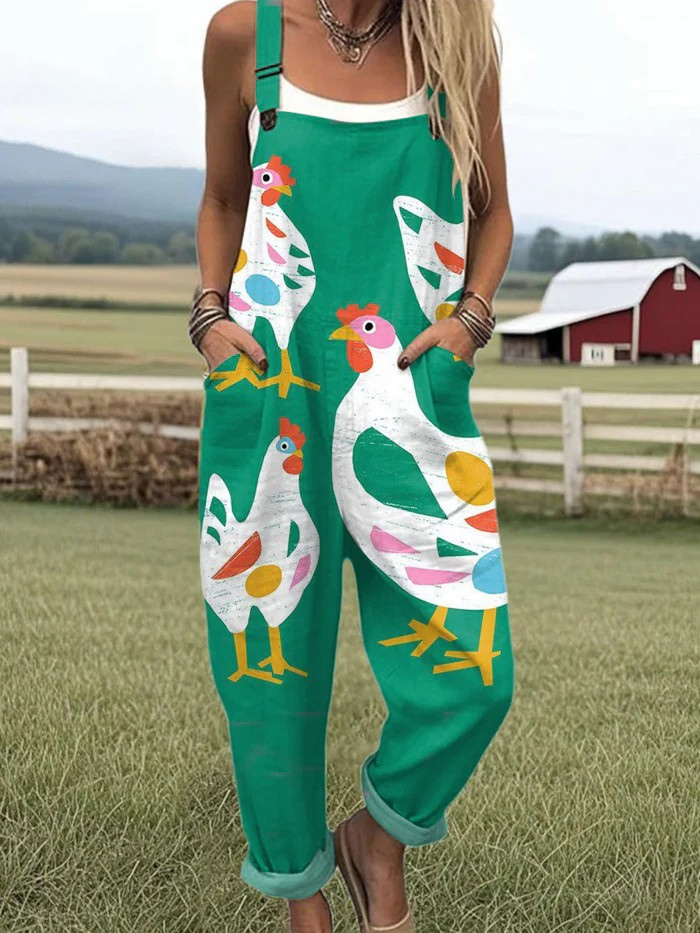 Vintage Colorful Jumpsuit
