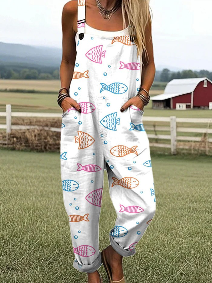 Vintage Colorful Jumpsuit