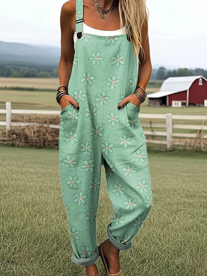 Vintage Colorful Jumpsuit