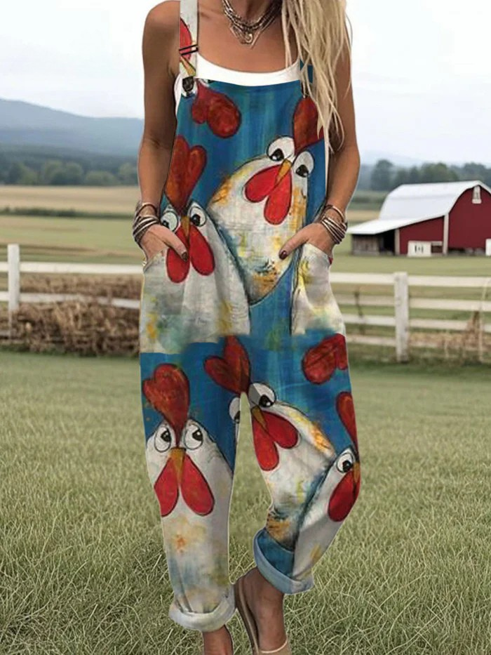 Vintage Colorful Jumpsuit