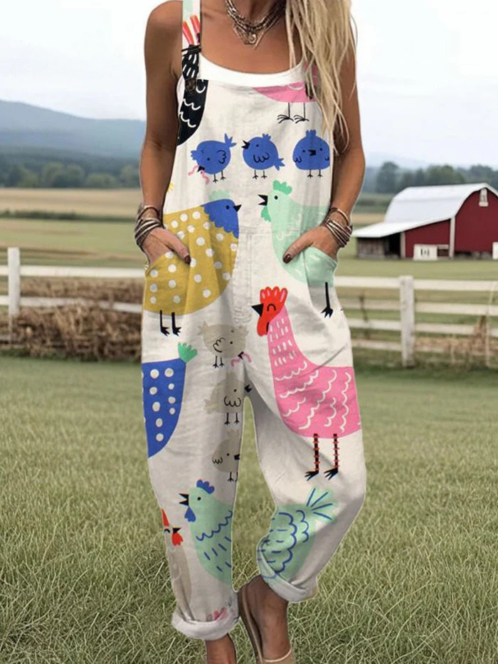 Vintage Colorful Jumpsuit