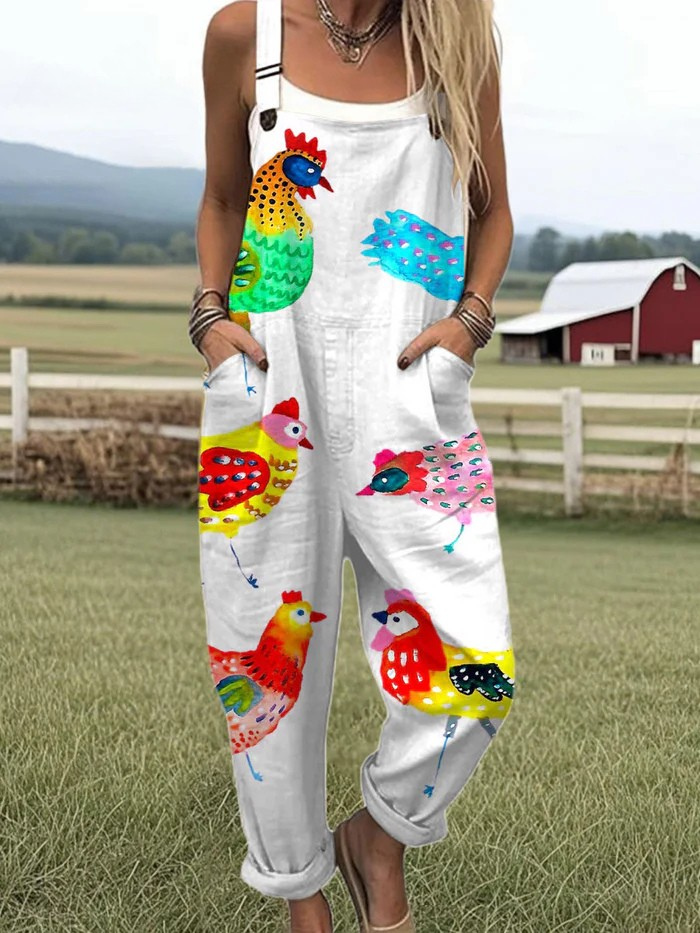 Vintage Colorful Jumpsuit