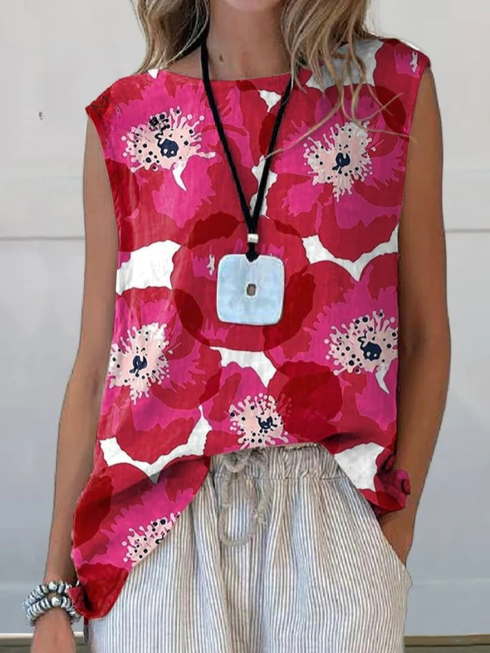 Olivia | Scarlet Bloom Blouse
