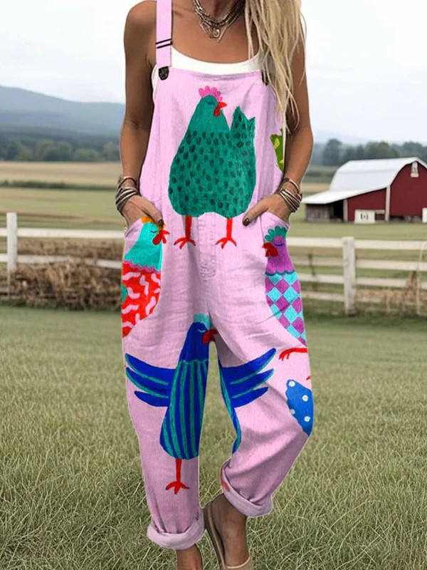 Vintage Colorful Jumpsuit