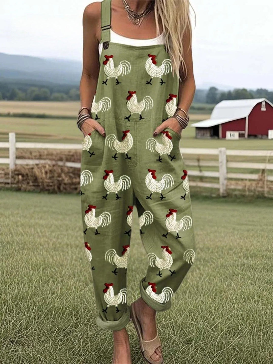 Vintage Colorful Jumpsuit