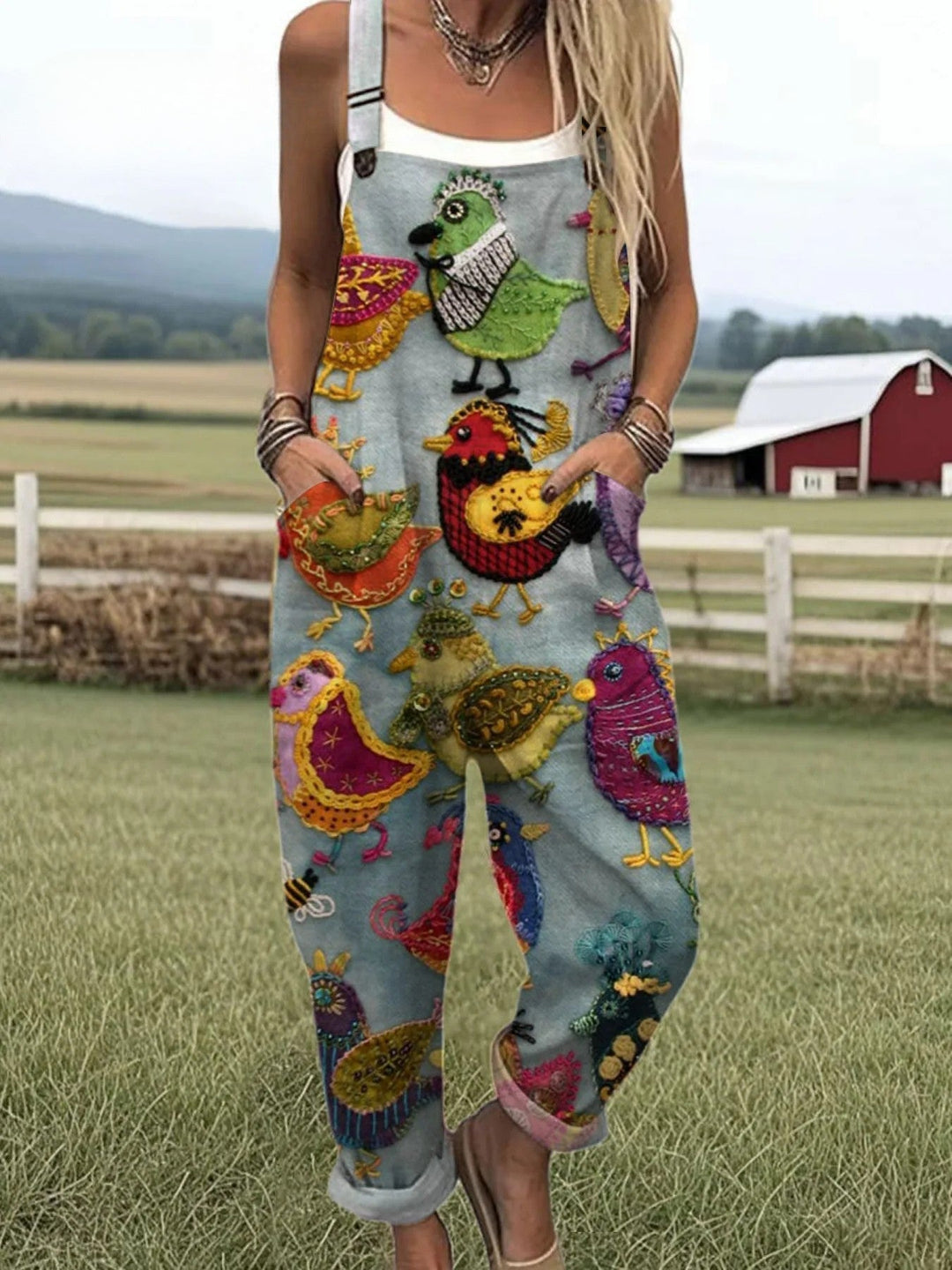 Vintage Colorful Jumpsuit