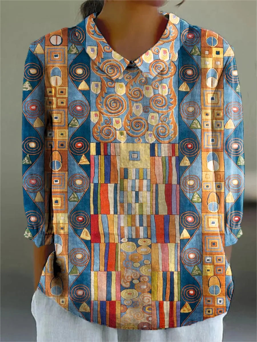 Vintage Colorful Blouse