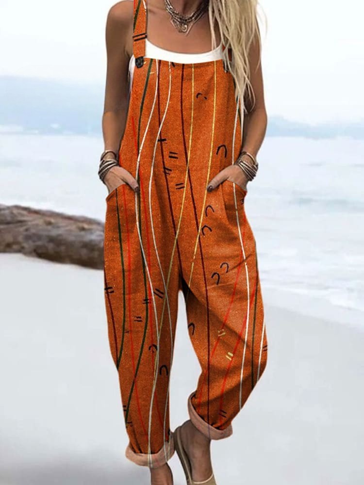 Vintage Colorful Jumpsuit