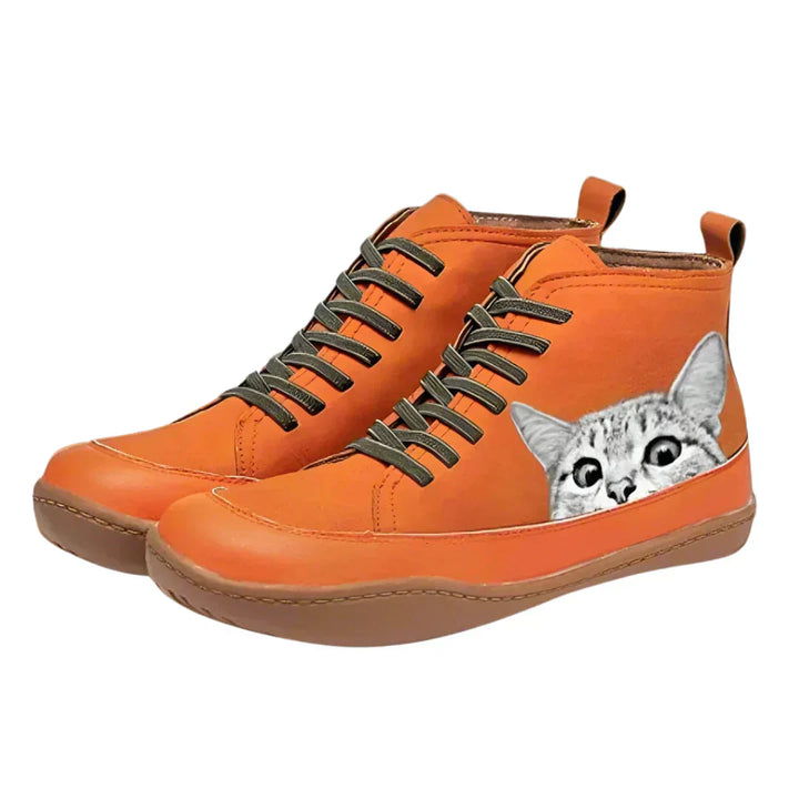 Sophia | Cat Lover High-Top Sneakers
