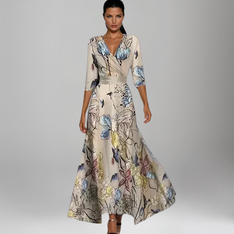 The Valentina Wrap Maxi Dress