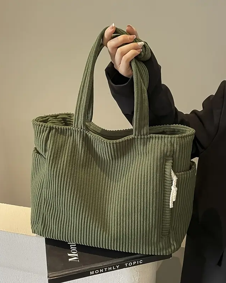 Sophia | Corduroy Tote Bag