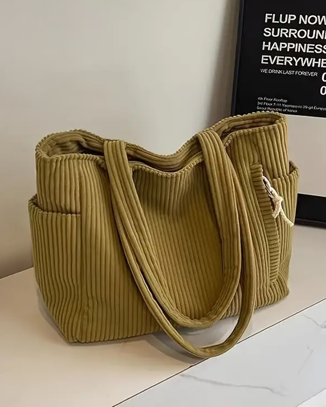 Sophia | Corduroy Tote Bag
