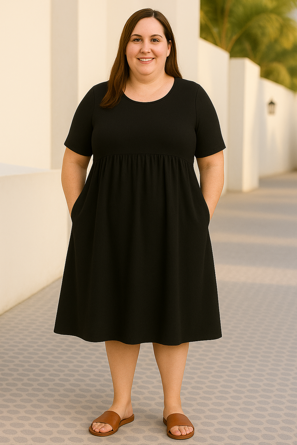 The Raya | Casual Loose Tummy Covering Dress