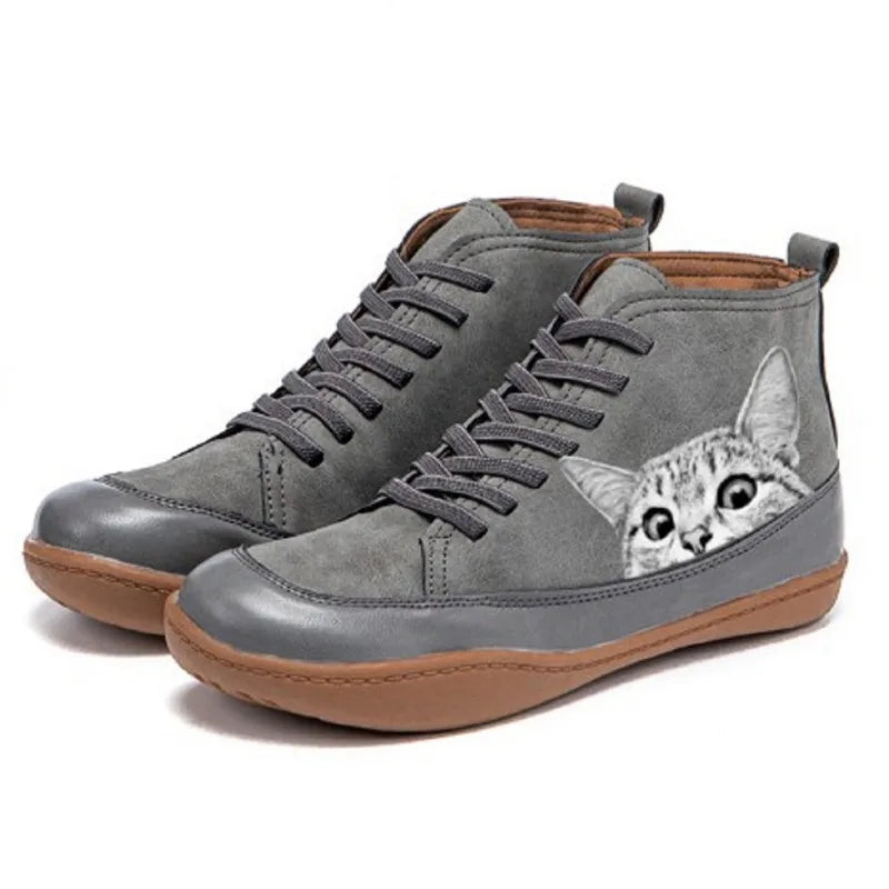 Sophia | Cat Lover High-Top Sneakers