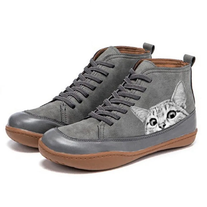 Sophia | Cat Lover High-Top Sneakers