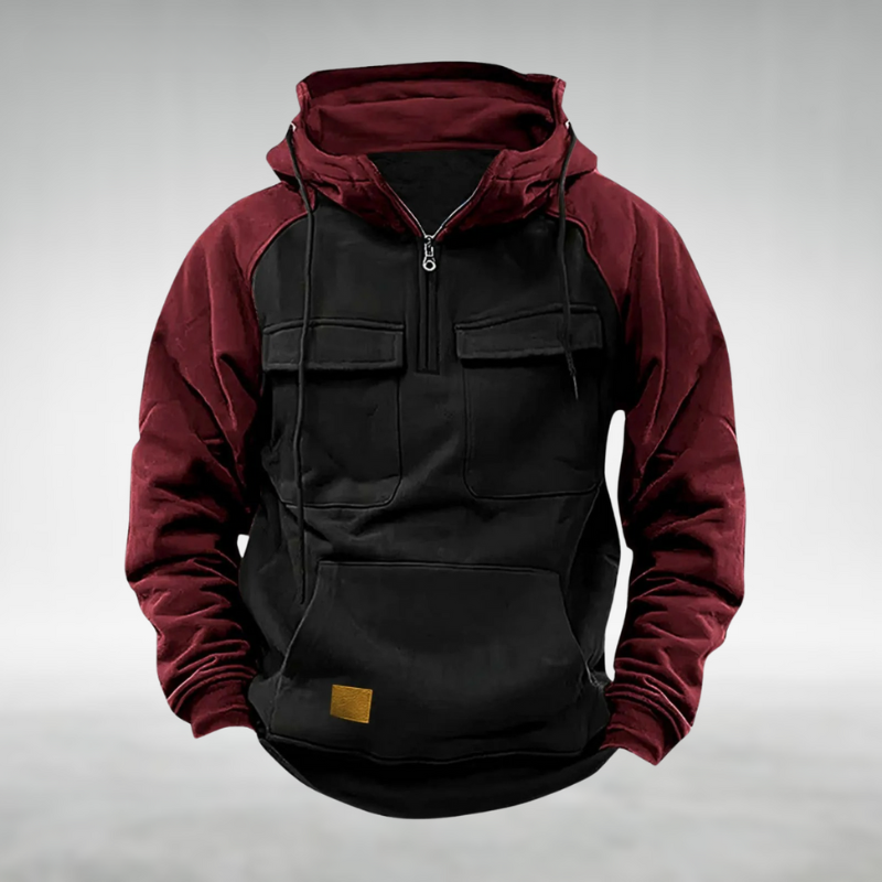 Hunter | Contrast Zip Hoodie