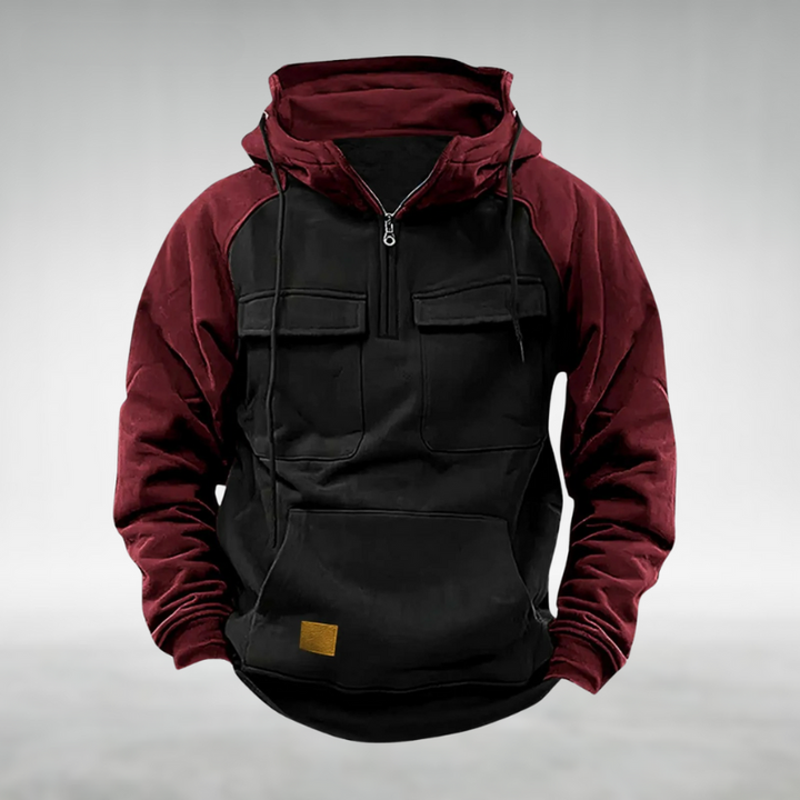 Hunter | Contrast Zip Hoodie