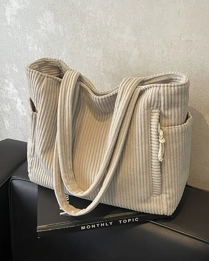 Sophia | Corduroy Tote Bag