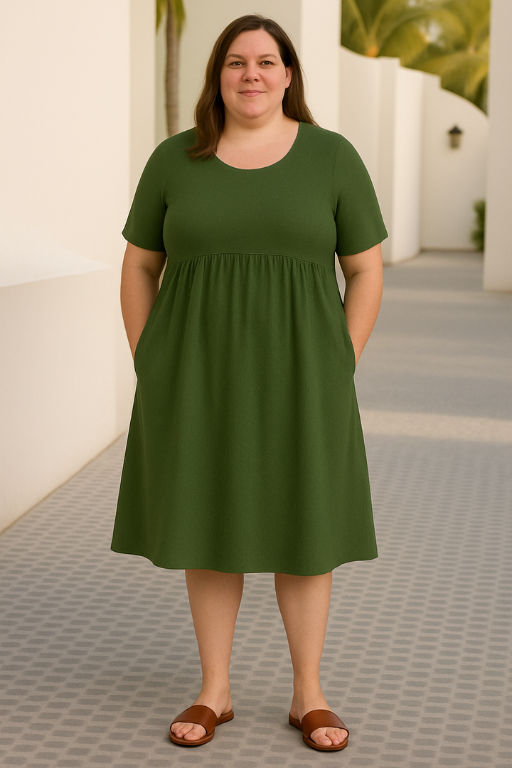 The Raya | Casual Loose Tummy Covering Dress