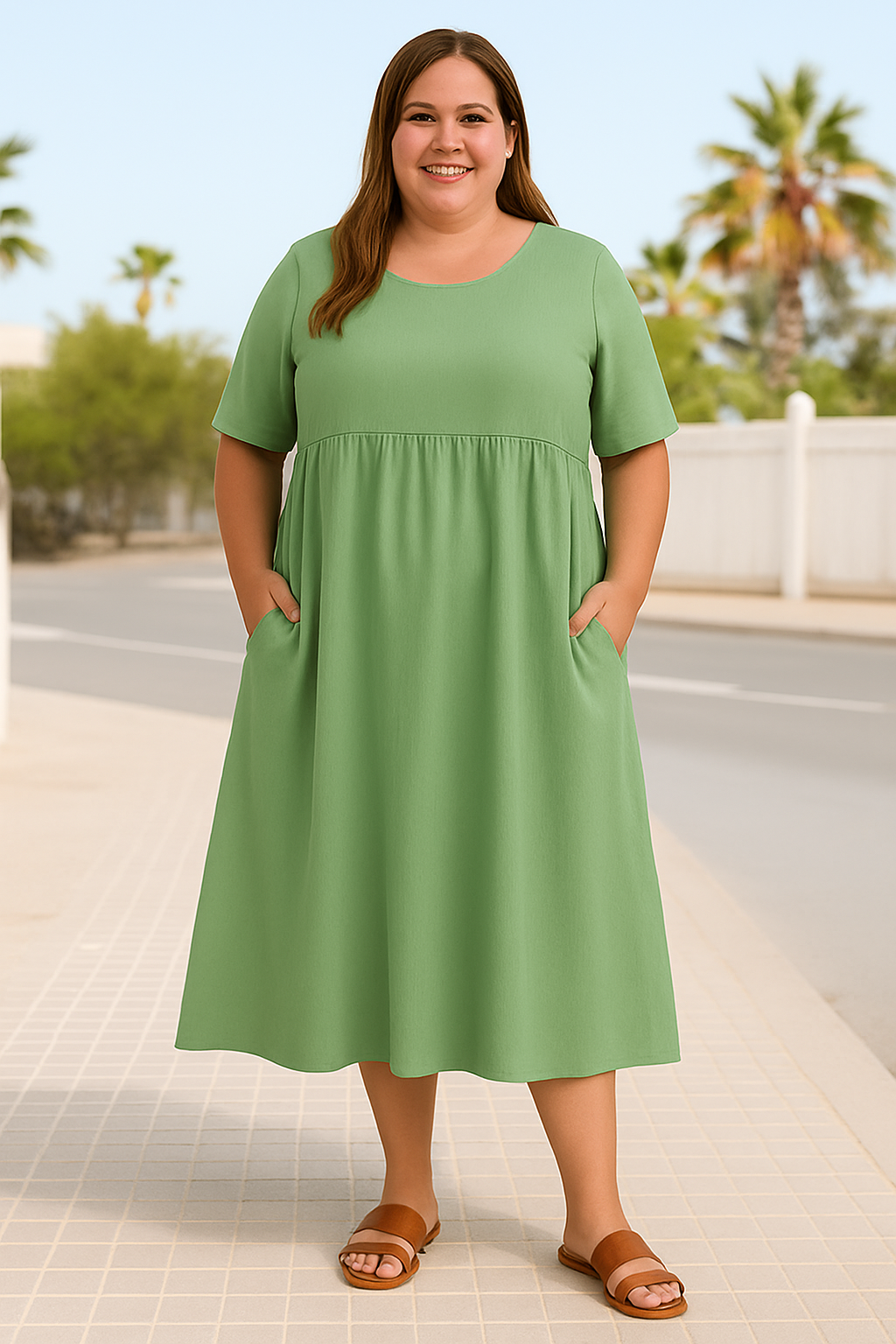 The Raya | Casual Loose Tummy Covering Dress
