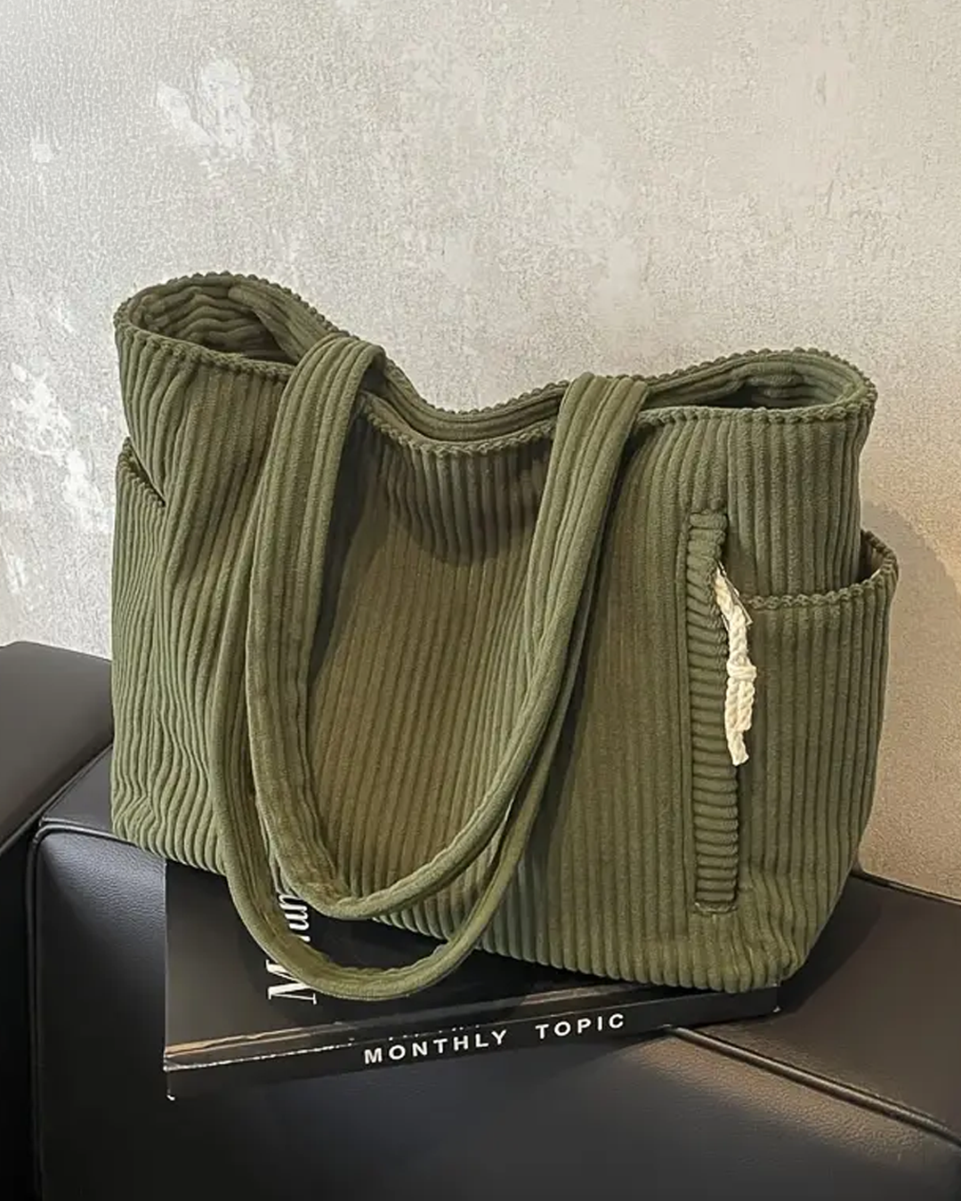 Sophia | Corduroy Tote Bag