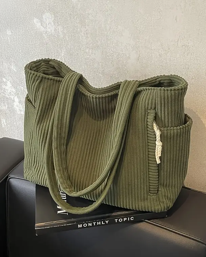 Sophia | Corduroy Tote Bag