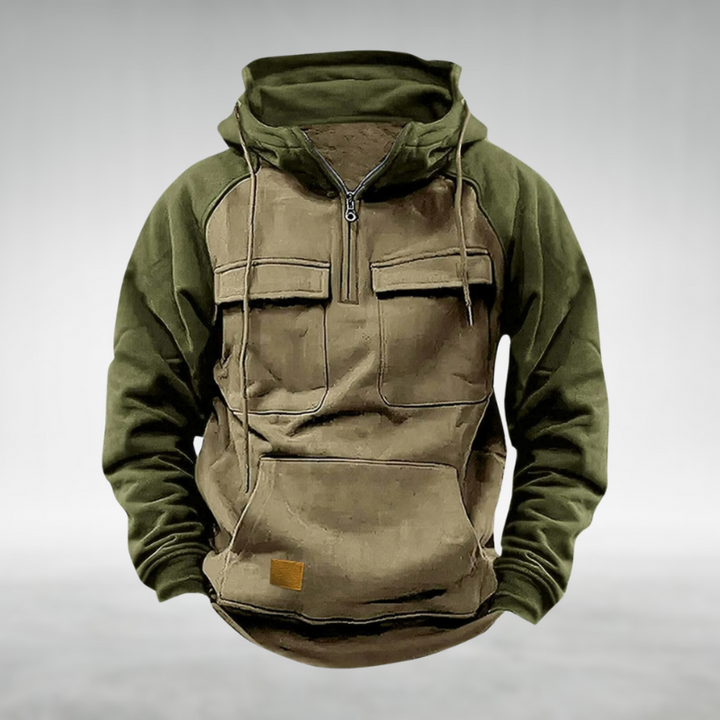 Hunter | Contrast Zip Hoodie