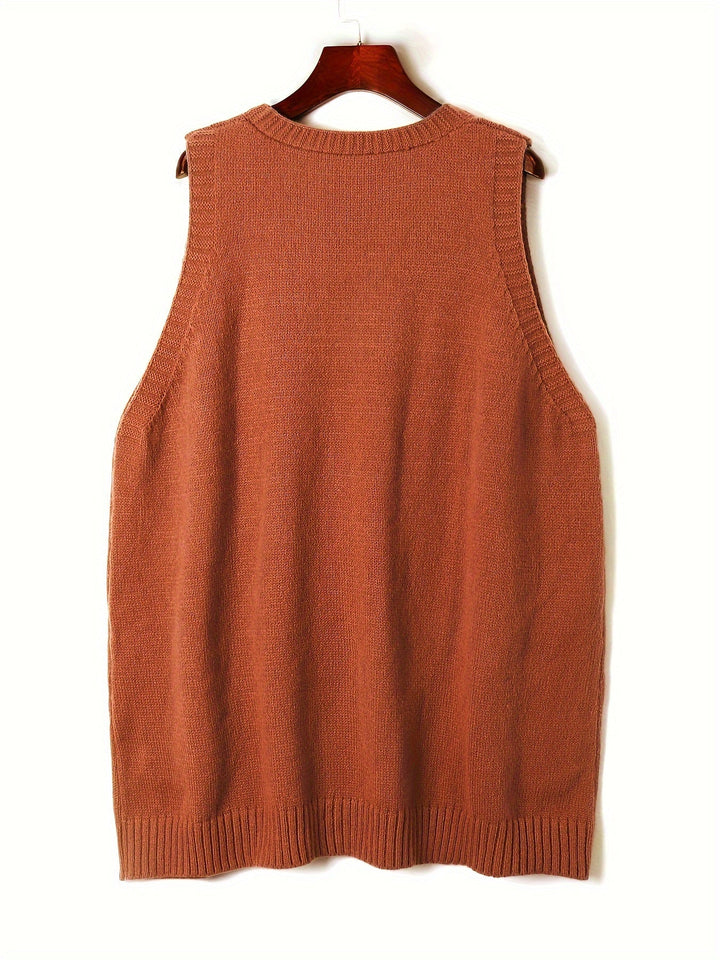 Camille | Oversized V-Neck Vest