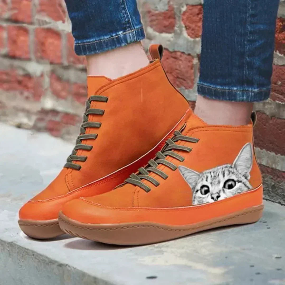 Sophia | Cat Lover High-Top Sneakers