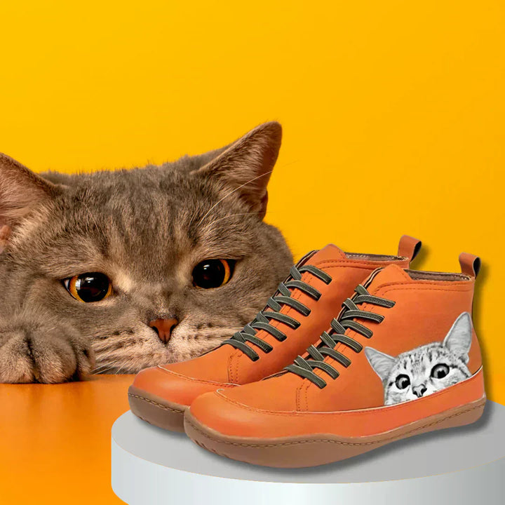 Sophia | Cat Lover High-Top Sneakers