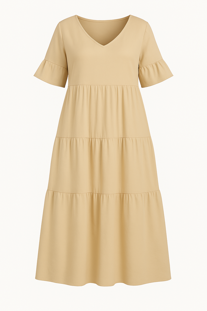 The Florence V-Neck Drape Dress