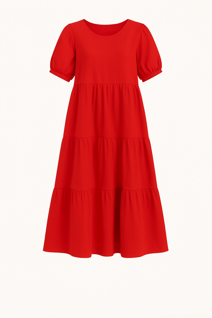 The Ayla | O-neck Tummy Covering Dress