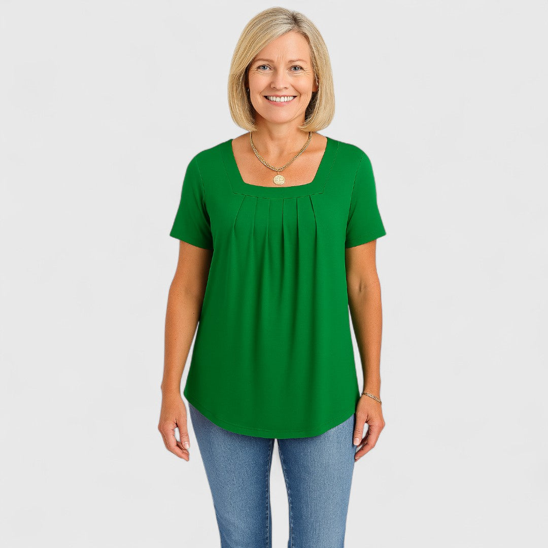 The Aria | Relaxed Pleated Blouse