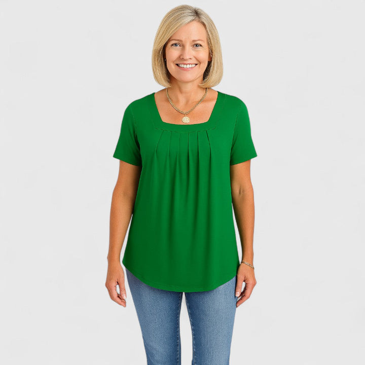 The Aria | Relaxed Pleated Blouse