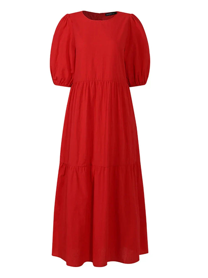 The Ayla | O-neck Tummy Covering Dress