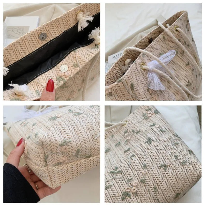 Olivia | Meadow Lace Tote