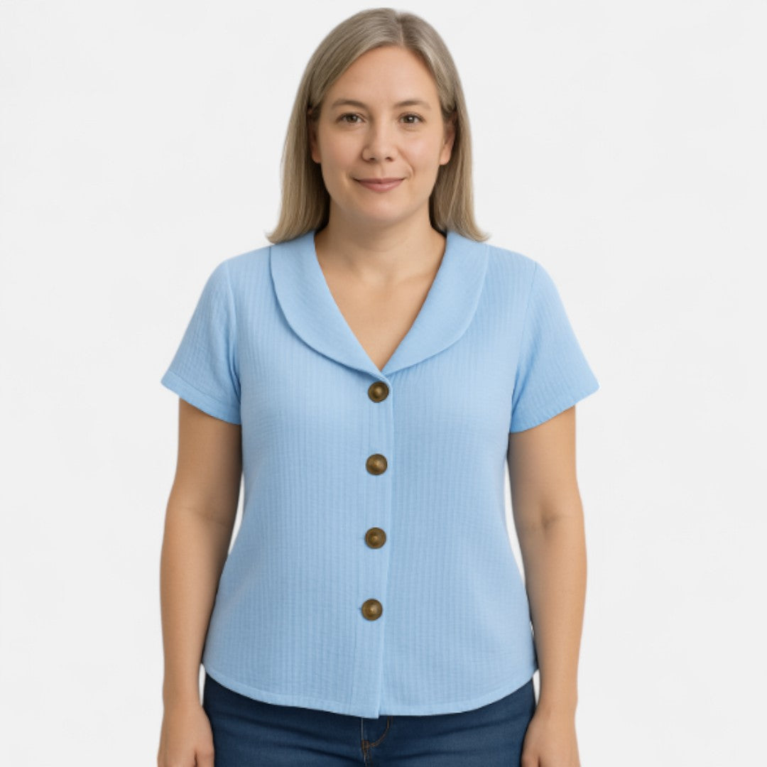 The Amelie | Stylish Buttoned Blouse